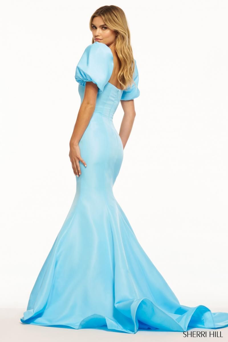 Sherri Hill Mermaid Taffeta Prom Dress 55995 sold by Terry costa product image thumbnail 2