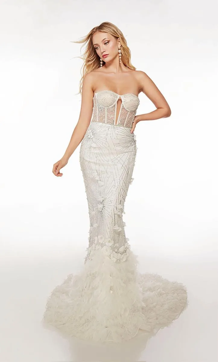 Alyce Paris Illusion Corset Prom Dress 61727 sold by Terry costa