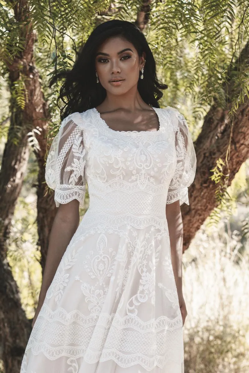 Allure Bridals Modest Dress M722 sold by Terry costa product image thumbnail 3