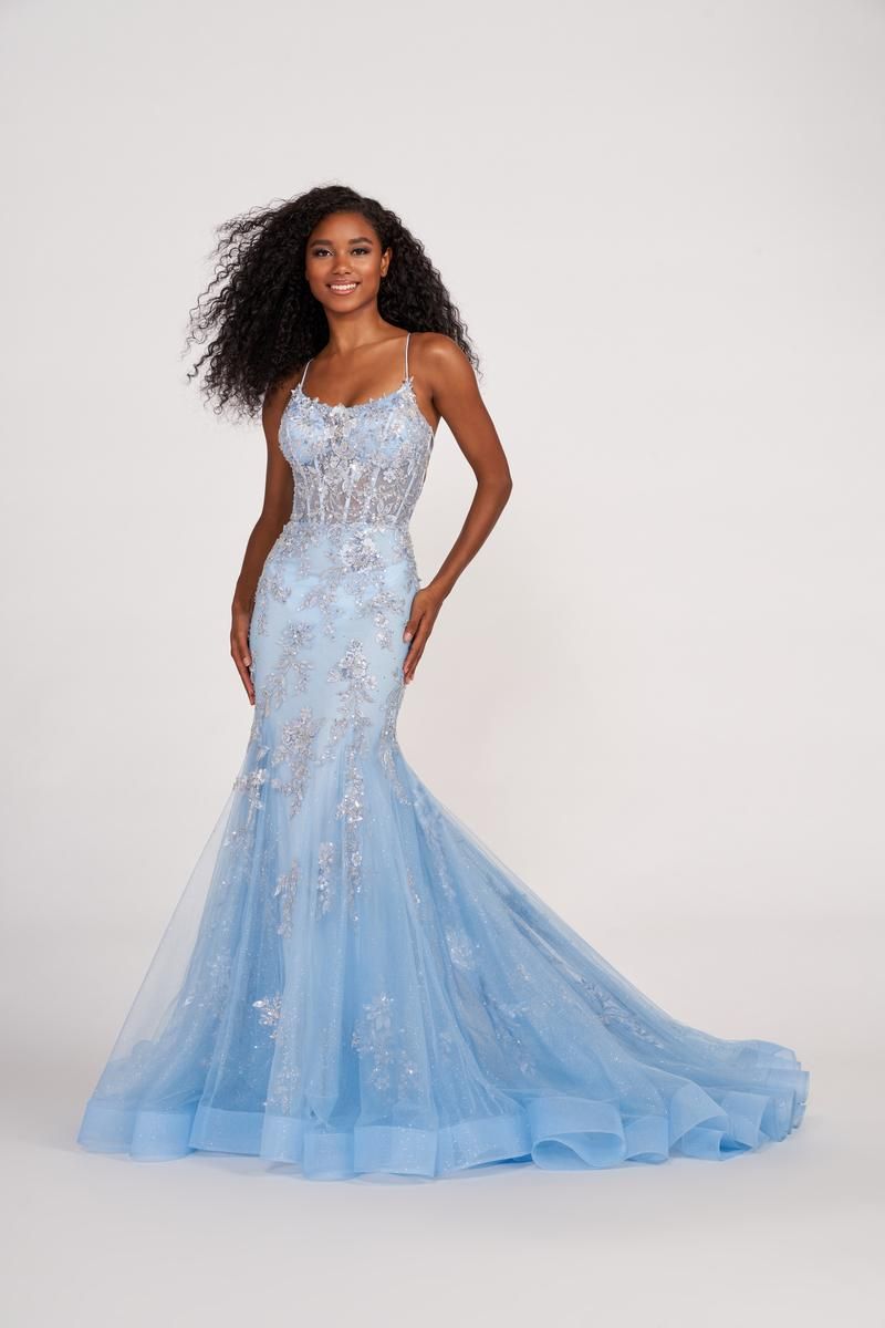Ellie Wilde Mermaid Corset Prom Dress EW34054 sold by Terry costa