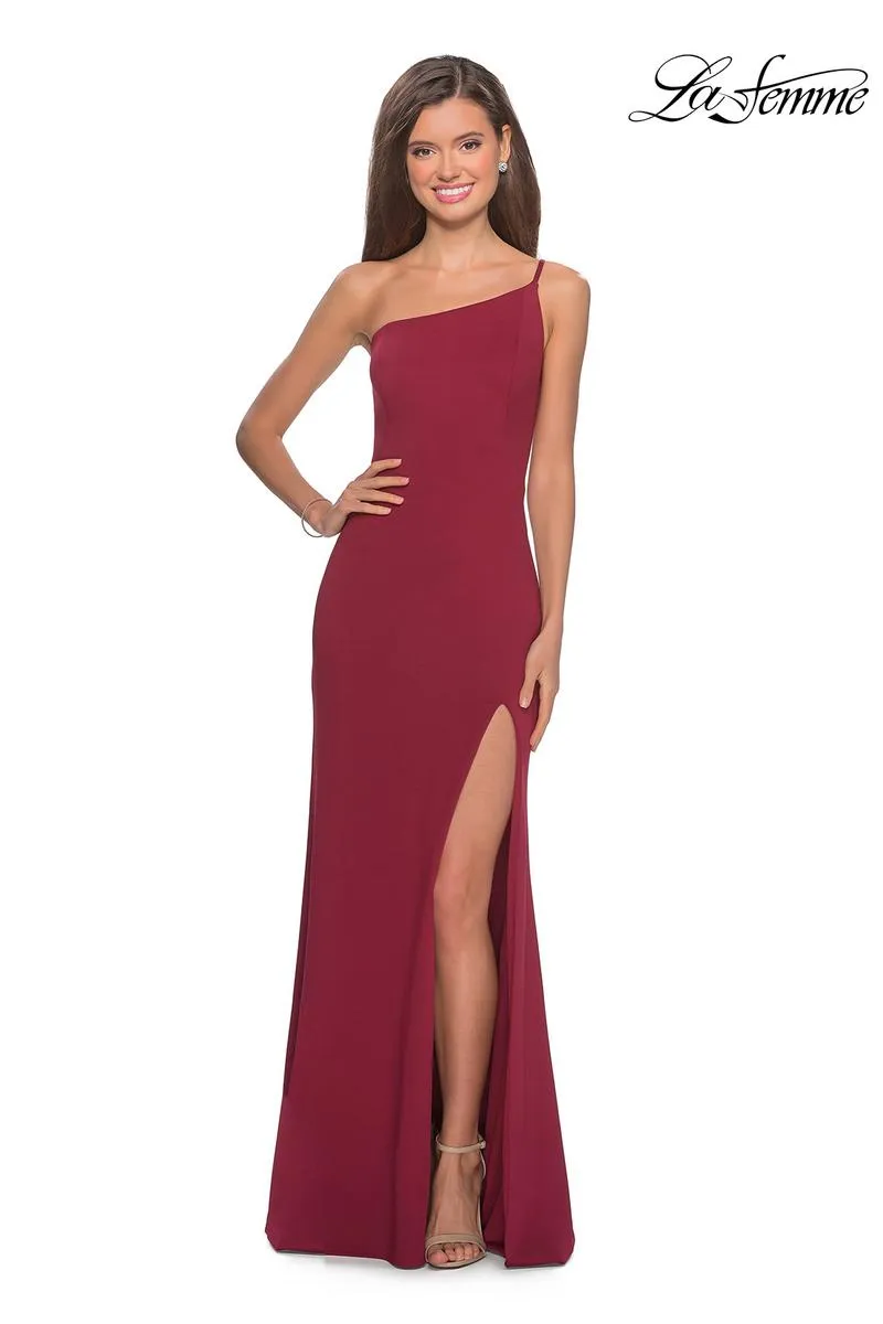 La Femme Long One Shoulder Dress 28176 sold by Terry costa product image thumbnail 5