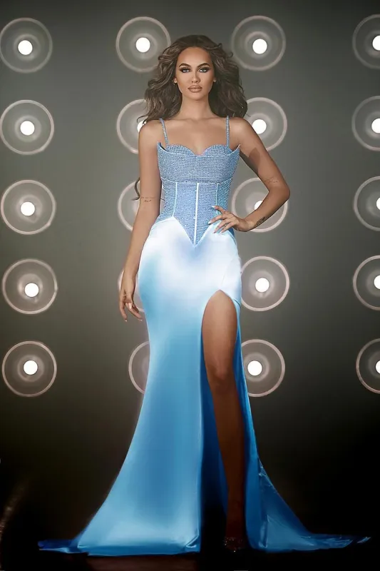 Portia and Scarlett Corset Prom Dress PS23487 sold by Terry costa