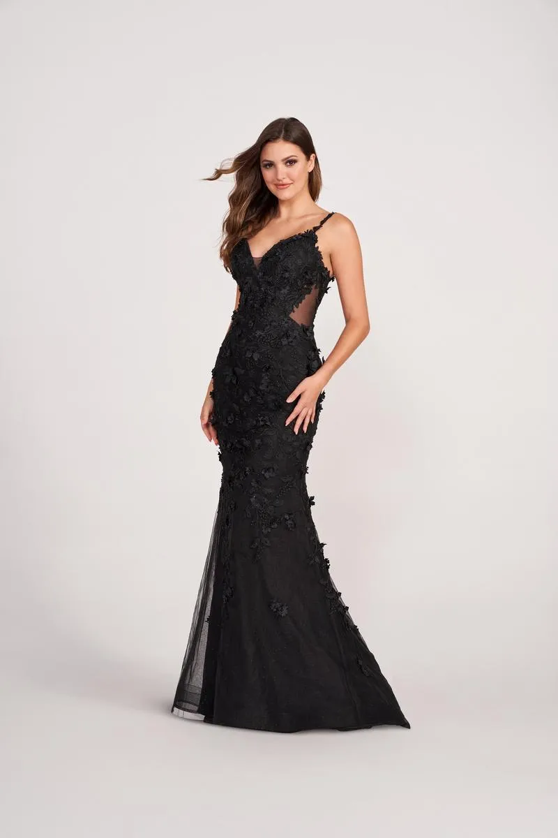 Ellie Wilde Trumpet Tulle Prom Dress EW34114 sold by Terry costa product image thumbnail 3