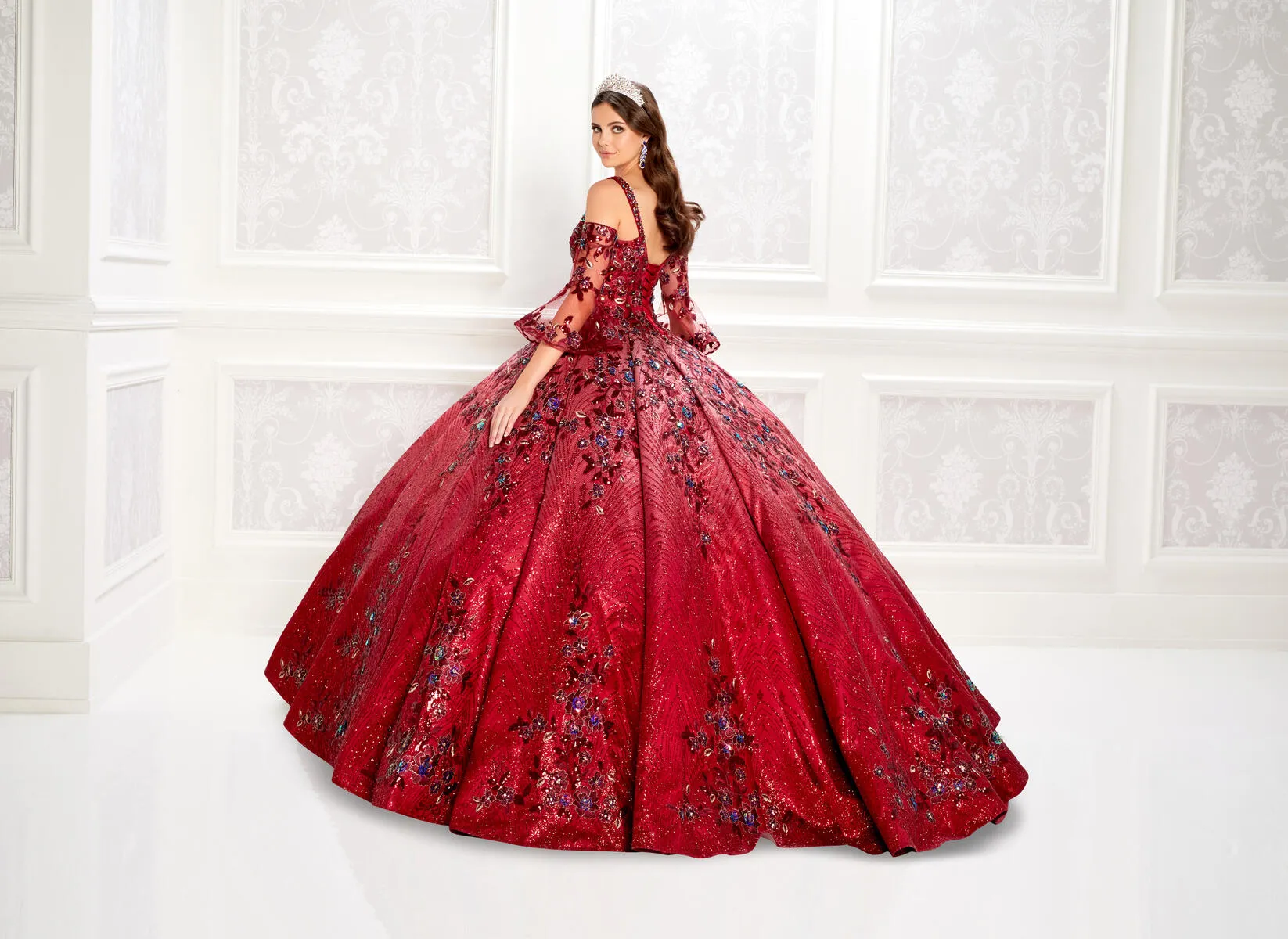 Princesa by Ariana Vara Dress PR22023 sold by Terry costa product image thumbnail 5