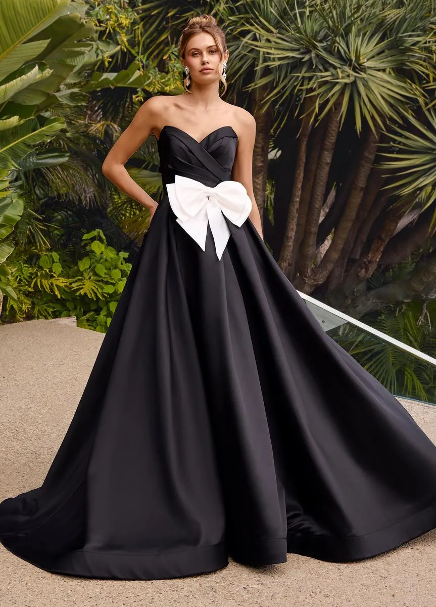 ASHLEYlauren Mikado Bow Prom Dress 11770 sold by Terry costa