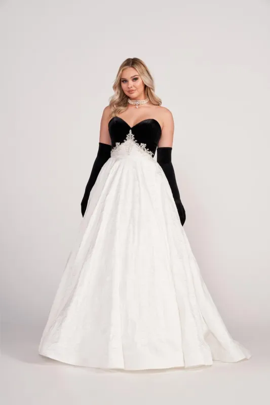 Ellie Wilde Strapless Ball Gown EW34133 made by Mon Cheri