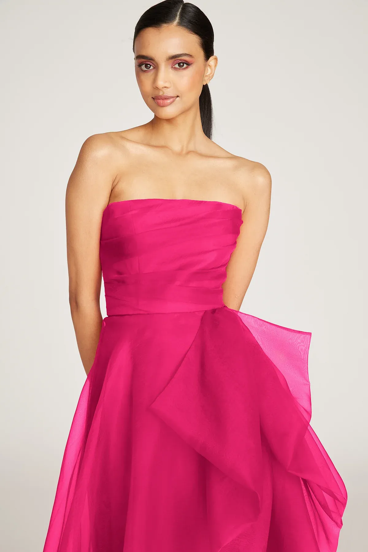 Theia Strapless Draped "Teresa" Evening Gown 8817572 sold by Terry costa product image thumbnail 2