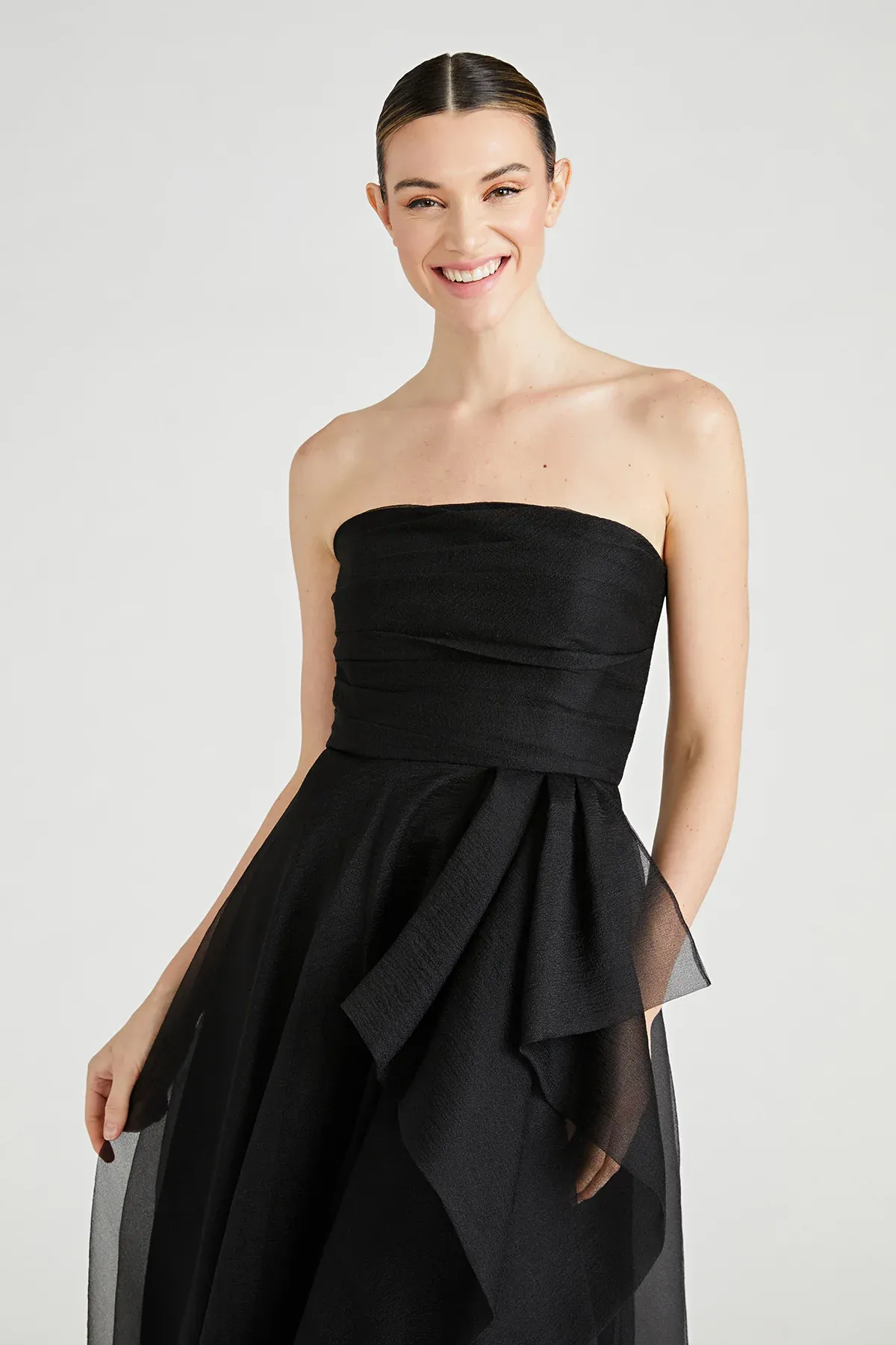 Theia Strapless Draped "Teresa" Evening Gown 8817572 sold by Terry costa product image thumbnail 5