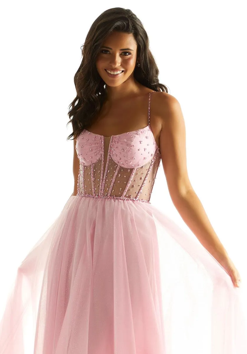 Morilee Plunging Corset A-Line Prom Dress 49069 sold by Terry costa product image thumbnail 5