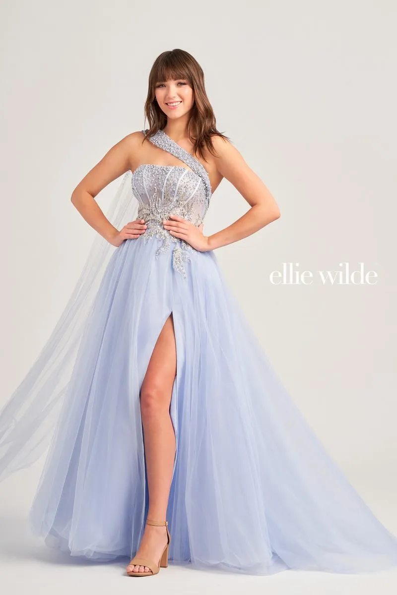 Ellie Wilde One Shoulder Ball Gown EW35090 sold by Terry costa