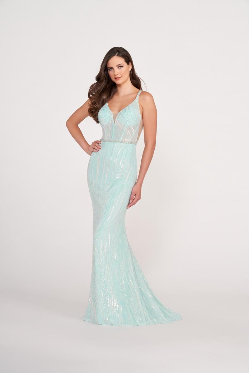 Ellie Wilde Sequin Long Sequin Prom Dress EW34037 sold by Terry costa product image thumbnail 3