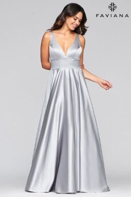 Faviana Glamour Dress S10474 sold by Terry costa