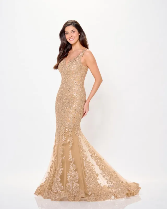 Montage by Mon Cheri Lace Evening Dress M906 sold by Terry costa