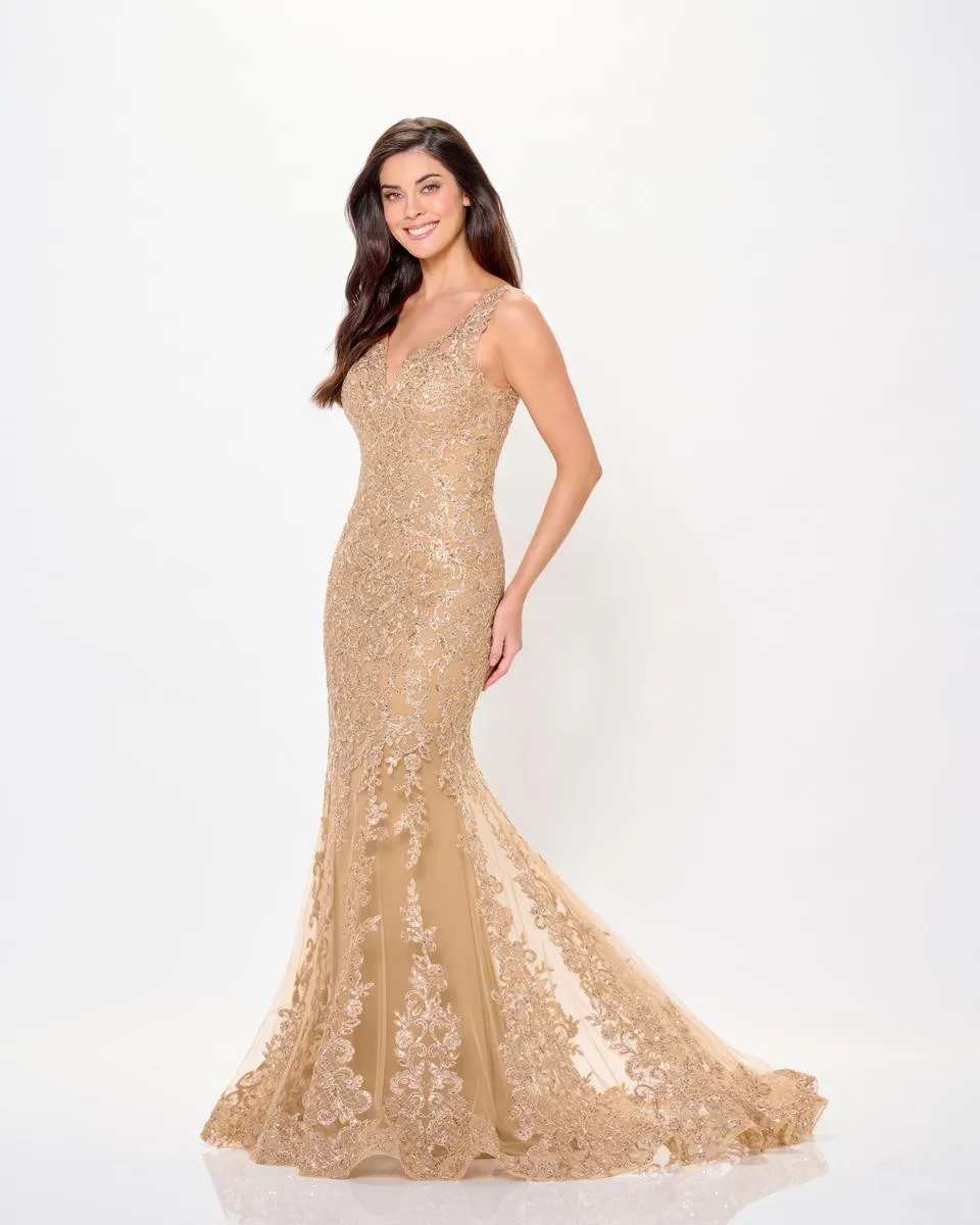 Montage by Mon Cheri Lace Evening Dress M906 sold by Terry costa