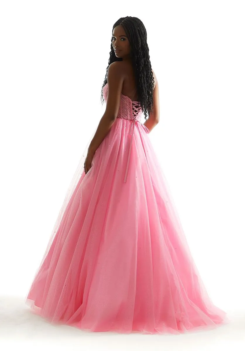 Morilee Strapless Basque Waist Ballgown 49071 sold by Terry costa product image thumbnail 2