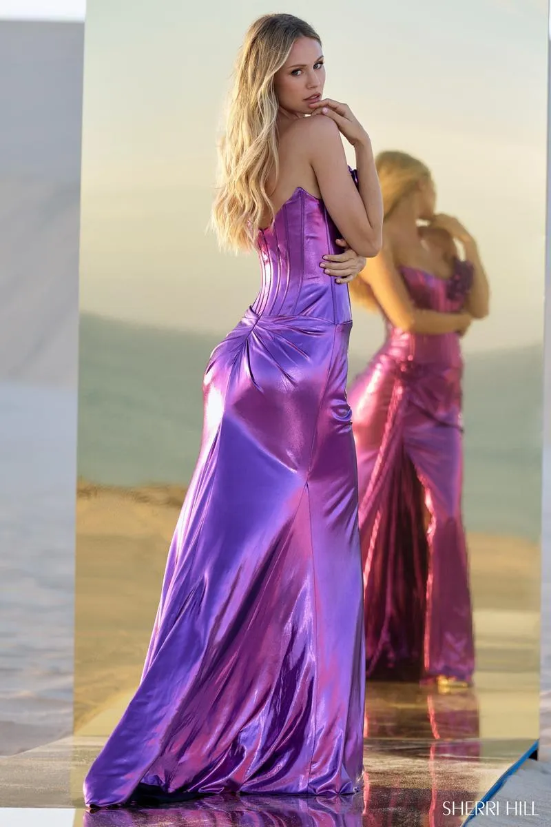 Sherri Hill Strapless Corset Dress 56839 sold by Terry costa product image thumbnail 2