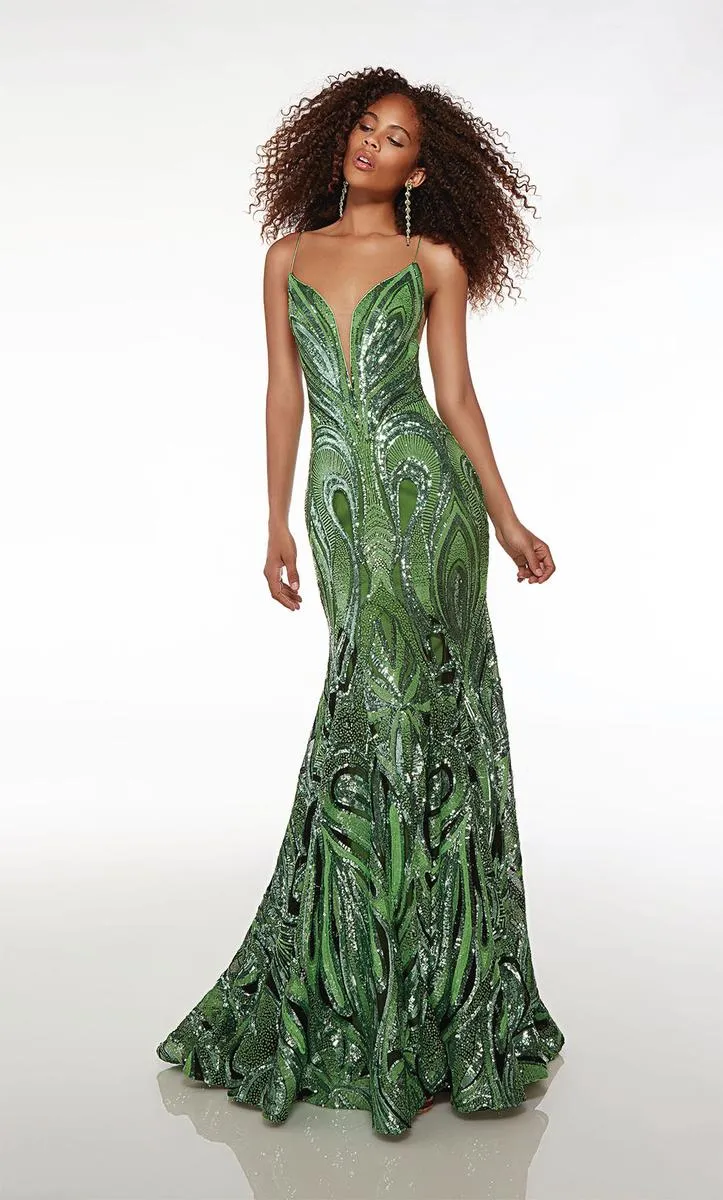 Alyce Prom Dress 61564 sold by Terry costa product image thumbnail 4
