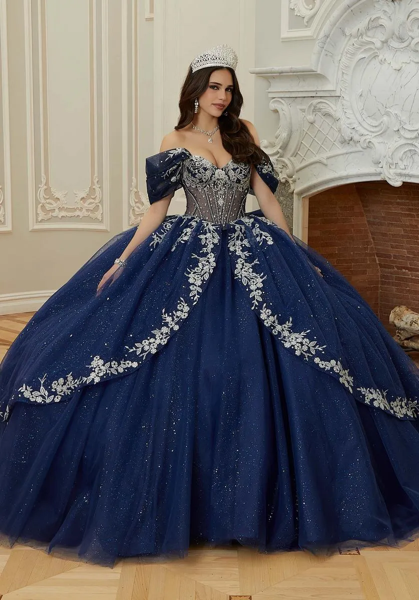 Vizcaya by Morilee Illusion Corset Quince Dress 89480 sold by Terry costa