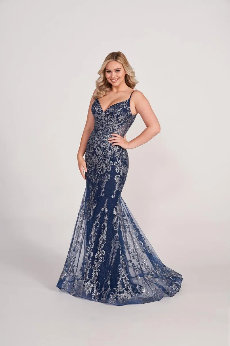 Ellie Wilde Fit and Flare Prom Dress EW34056 sold by Terry costa product image thumbnail 2