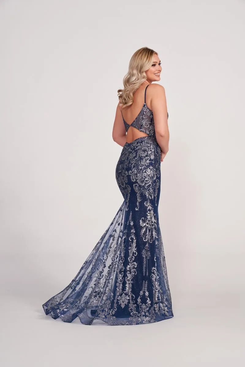 Ellie Wilde Fit and Flare Prom Dress EW34056 sold by Terry costa product image thumbnail 3