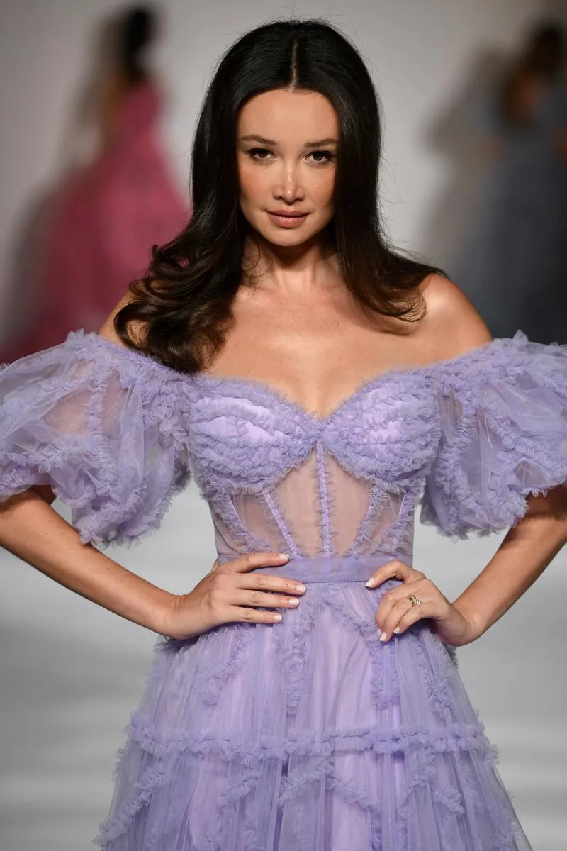 Sherri Hill Off The Shoulder Dress 55558 sold by Terry costa product image thumbnail 3