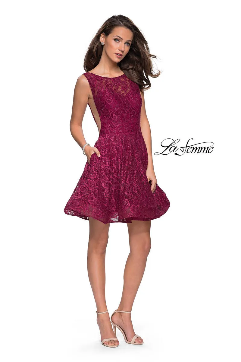 La Femme Short Cocktail Dress 26616 sold by Terry costa product image thumbnail 5