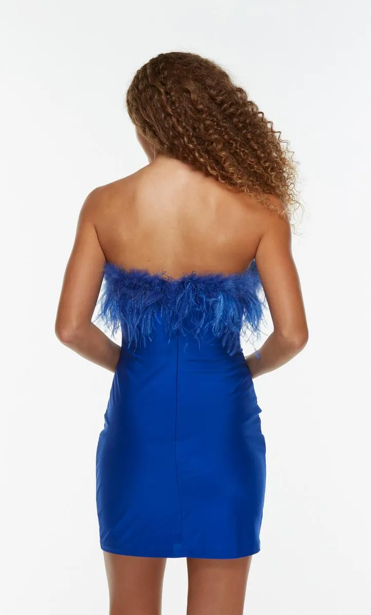 Alyce Paris Feather Homecoming Dress 4524 sold by Terry costa product image thumbnail 2