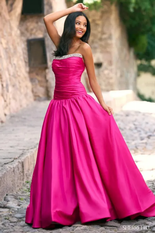 Sherri Hill Drop Waist Dress 55321 sold by Terry costa