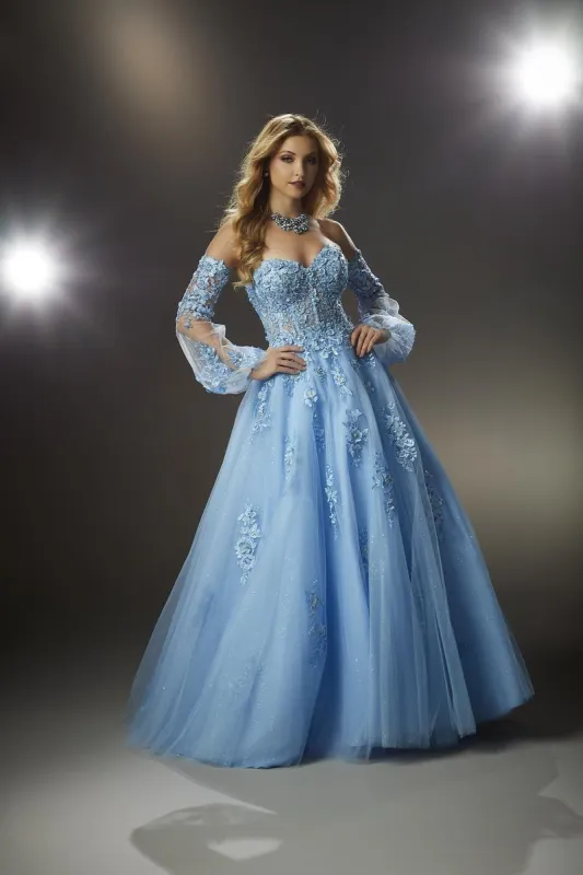 Morilee Glitter Tulle Prom Dress 48053 made by Mori Lee