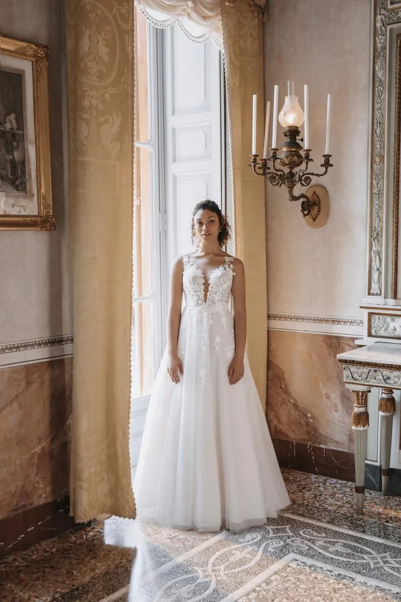 Abella by Allure Dress E413 sold by Terry costa