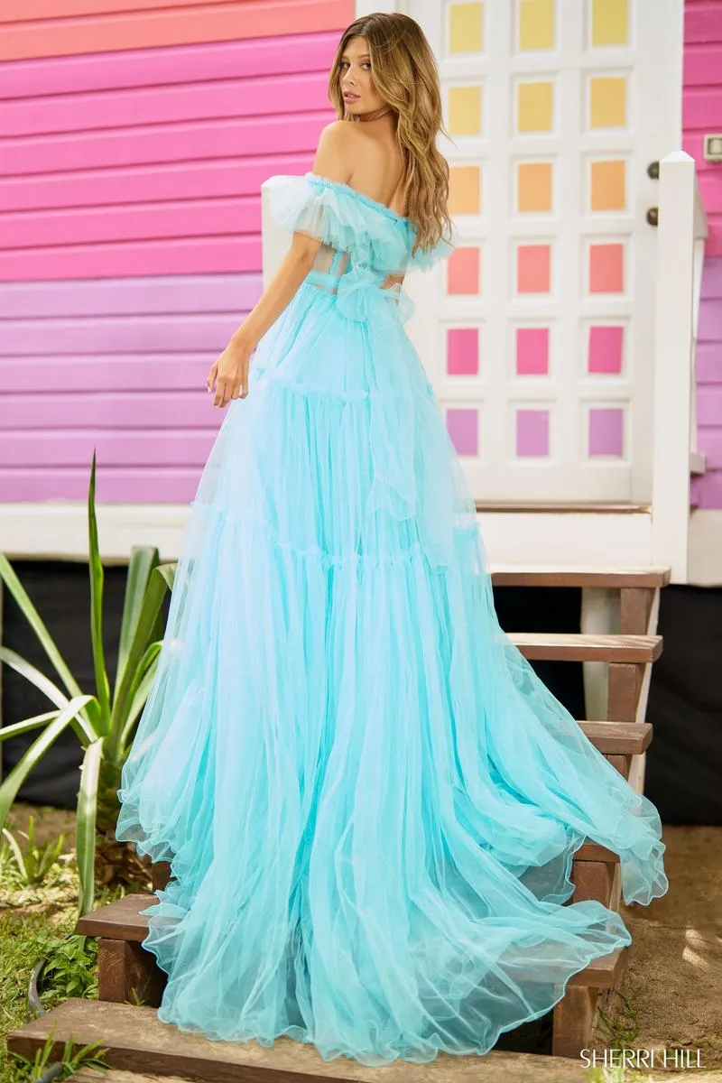 Sherri Hill A-Line Corset Prom Dress 56068 sold by Terry costa product image thumbnail 2