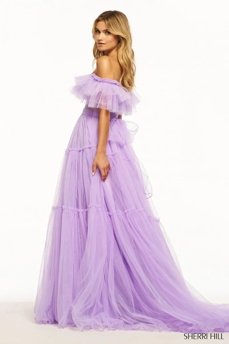 Sherri Hill A-Line Corset Prom Dress 56068 sold by Terry costa product image thumbnail 4