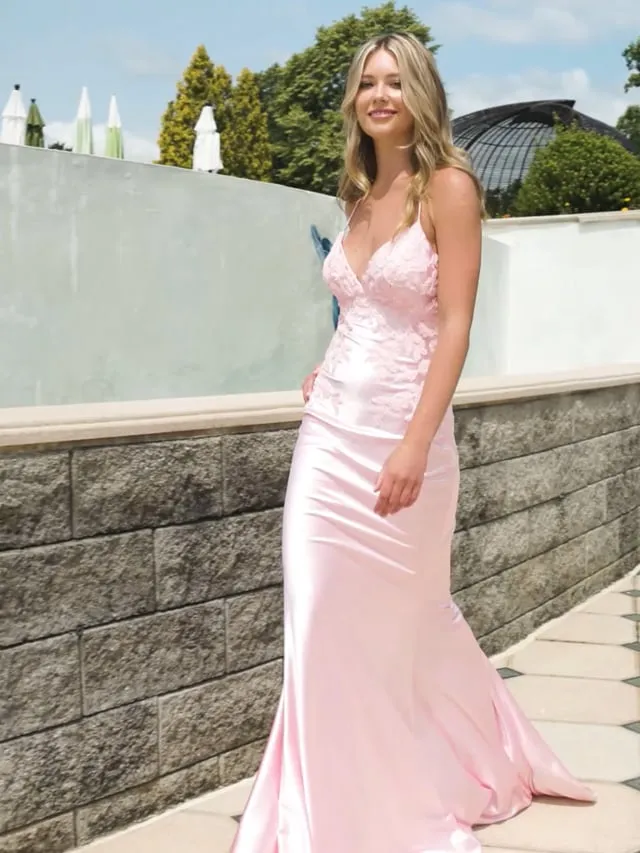 Faviana V-neck Lace-up Back Prom Dress 11002 sold by Terry costa