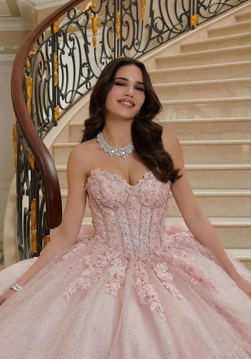 Vizcaya by Morilee Corset Sparkle Quince Dress 89483 sold by Terry costa product image thumbnail 5