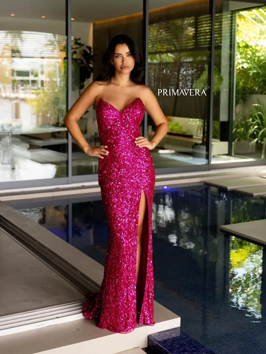 Primavera Couture Long Dress 4192 sold by Terry costa product image thumbnail 3