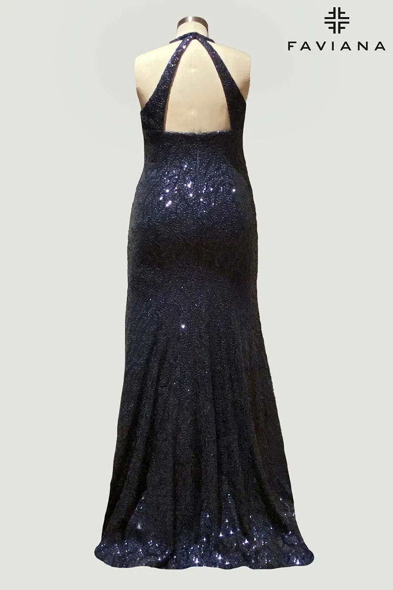 Faviana Plus Sizes Dress 9529 sold by Terry costa product image thumbnail 2