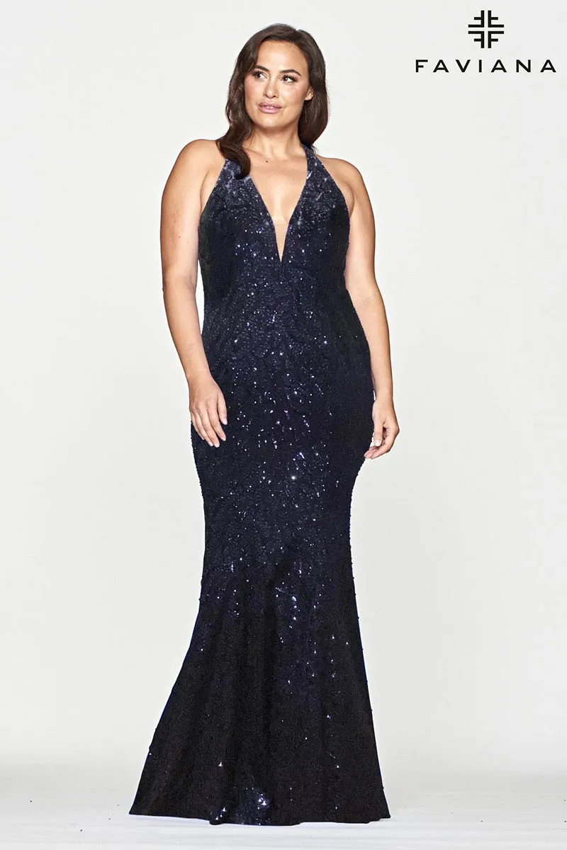 Faviana Plus Sizes Dress 9529 sold by Terry costa