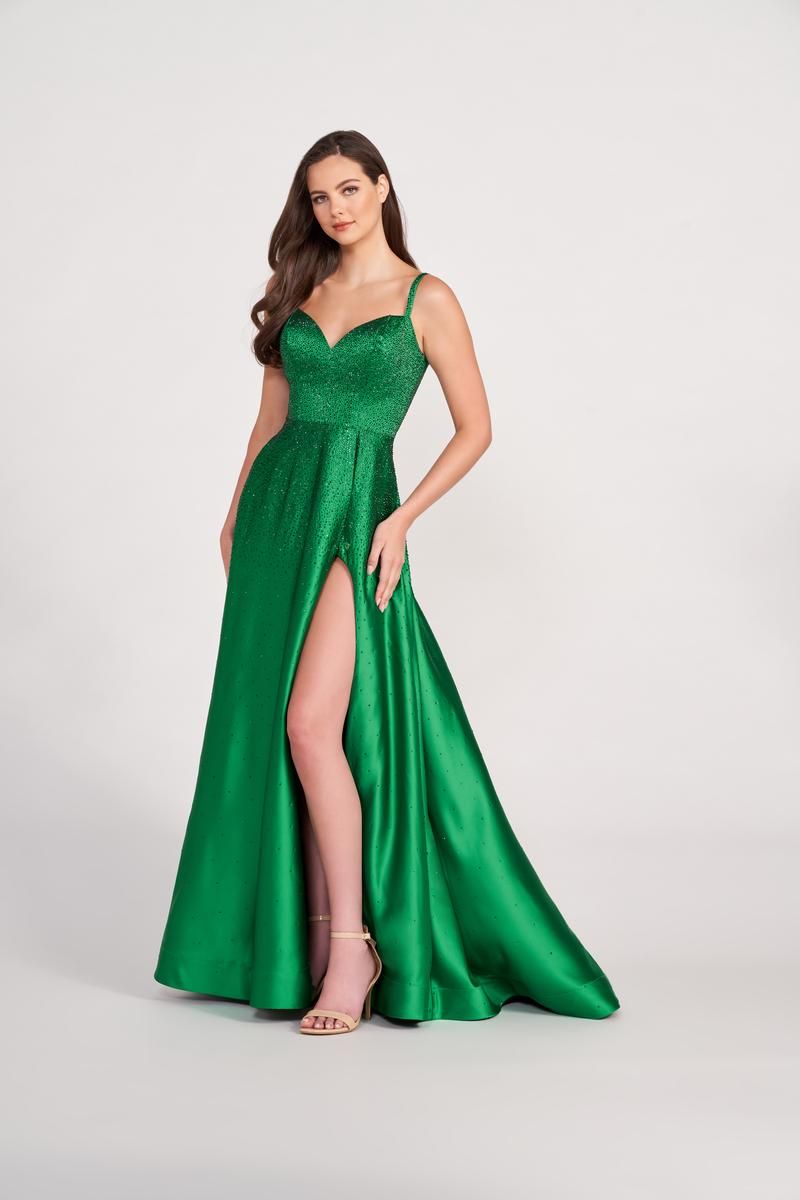 Ellie Wilde Long V-Neck Prom Dress EW34044 sold by Terry costa product image thumbnail 5