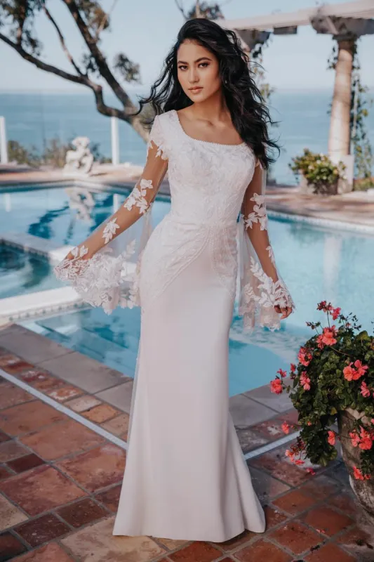 Allure Bridals Modest Dress M710 sold by Terry costa