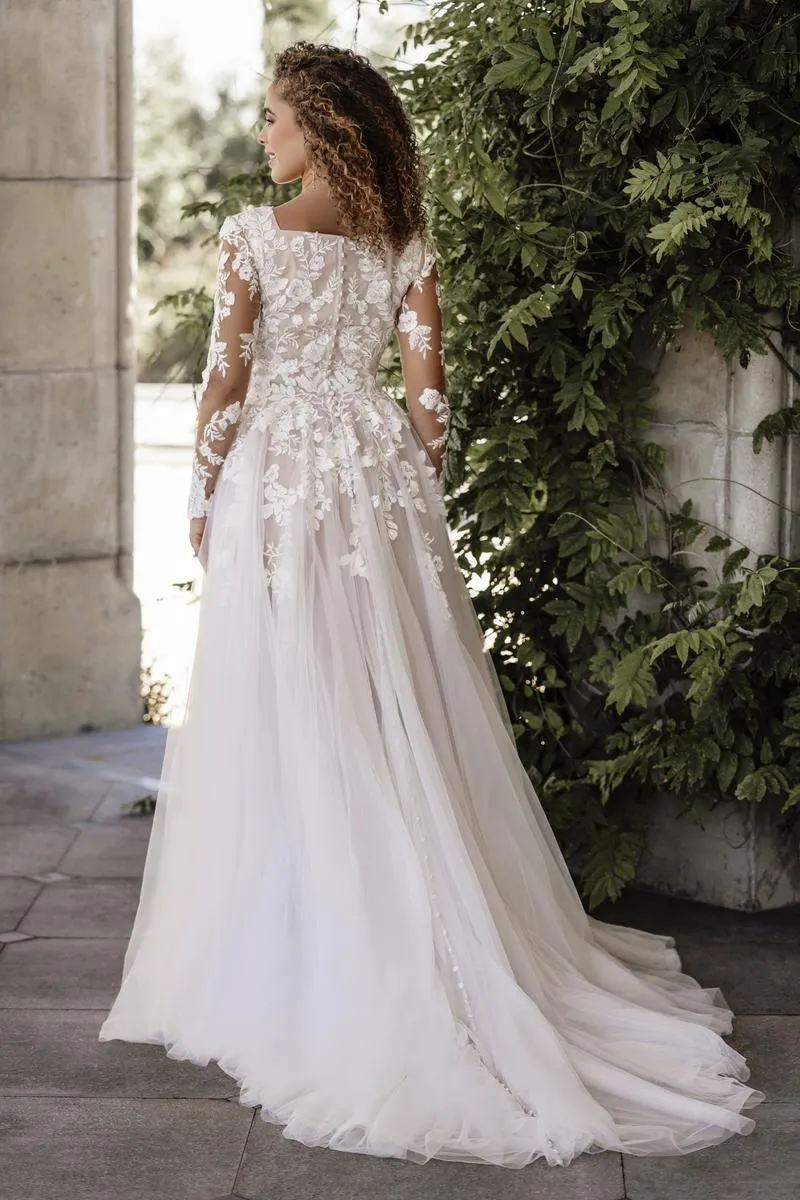 Allure Bridals Modest Dress M700 sold by Terry costa product image thumbnail 2