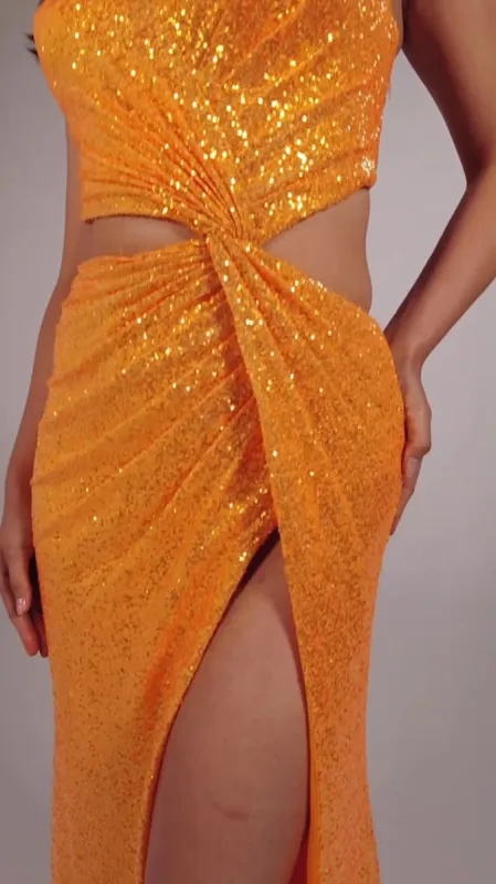 Ellie Wilde Mesh Cut Out Prom Dress EW35234 made by Mon Cheri