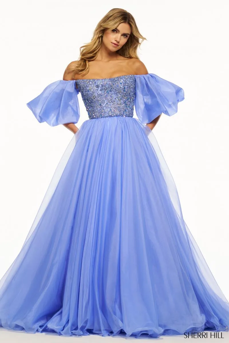 Sherri Hill Organza Ball Gown Prom Dress 56052 sold by Terry costa