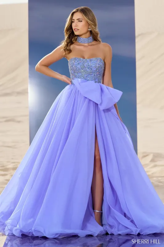 Sherri Hill Strapless Ballgown Dress 56852 sold by Terry costa