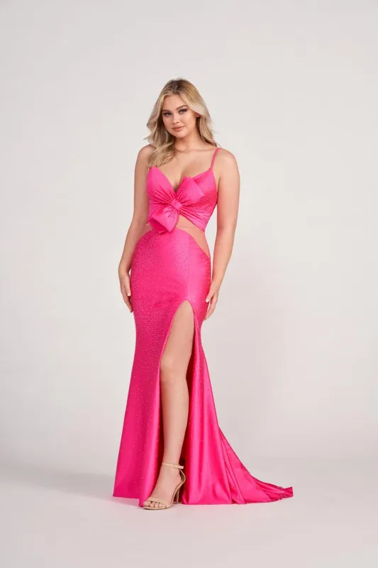 Ellie Wilde Long Heat Stone Prom Dress EW34018 made by Mon Cheri