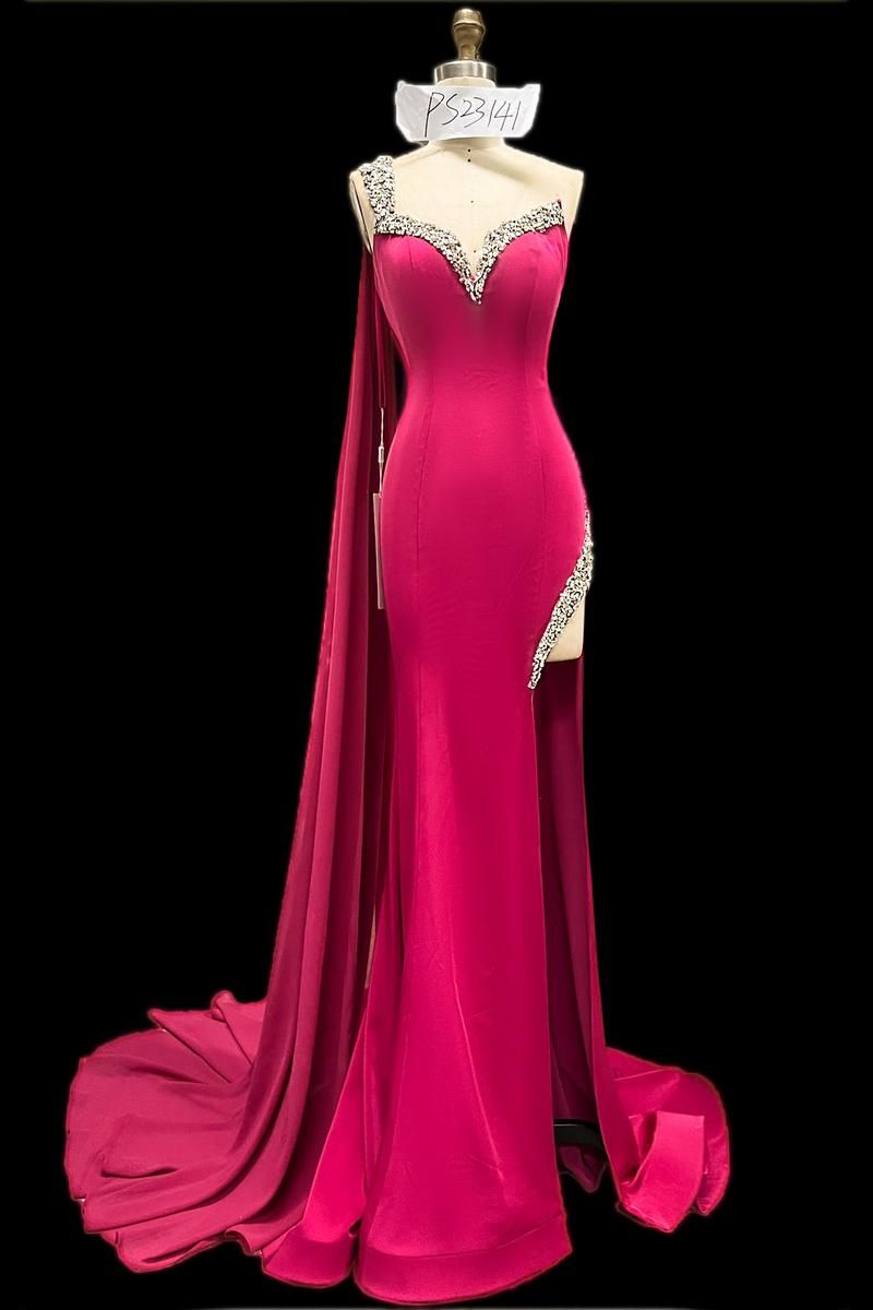 Portia and Scarlett One Shoulder Prom Dress PS23141 sold by Terry costa product image thumbnail 5