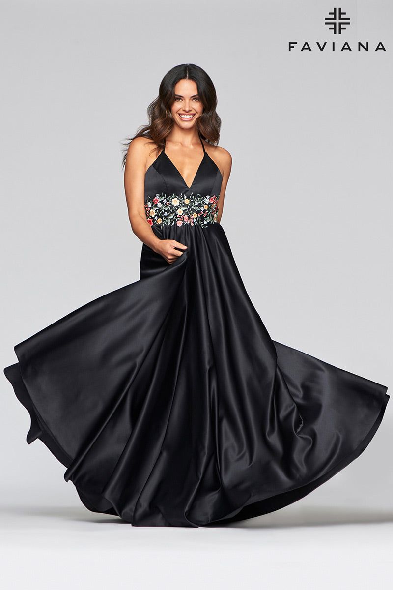 Faviana Glamour Dress S10423 sold by Terry costa