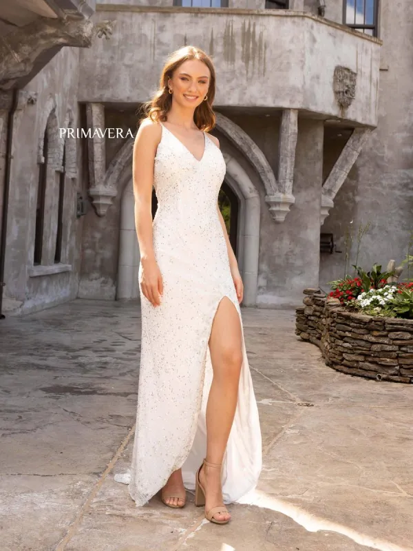 Primavera Couture Long Dress 3904 made by Primavera Couture