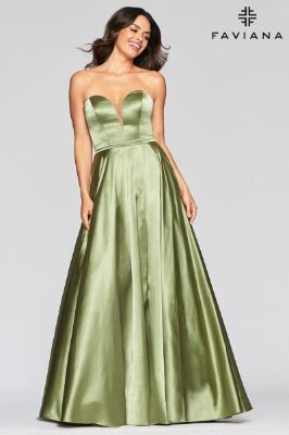 Faviana Glamour Dress S10428 sold by Terry costa