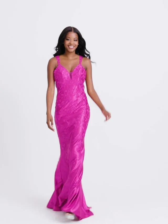 Faviana Keyhole Open Back Prom Dress 11082 sold by Terry costa