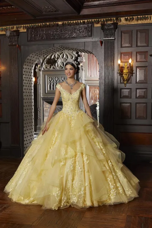 Vizcaya by Morilee Botanical Lace Quince Dress 89336 made by Terry costa